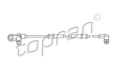 401547 TOPRAN Датчик, частота вращения колеса