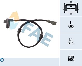 78007 FAE Датчик, частота вращения колеса