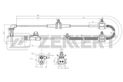 SE6178 ZEKKERT Датчик, частота вращения колеса