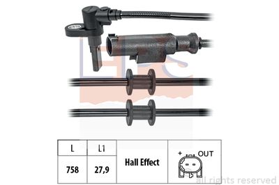 1960204 EPS Датчик, частота вращения колеса