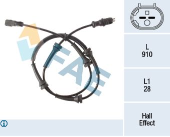 78436 FAE Датчик, частота вращения колеса