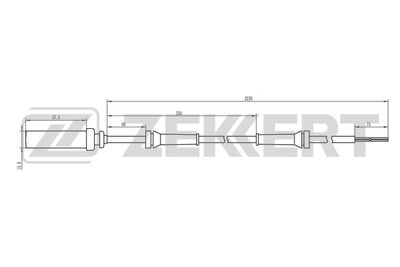 SE6022 ZEKKERT Датчик, частота вращения колеса