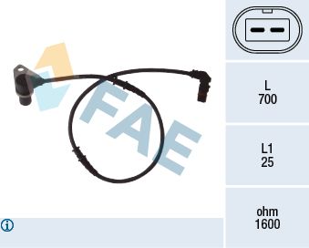 78073 FAE Датчик, частота вращения колеса