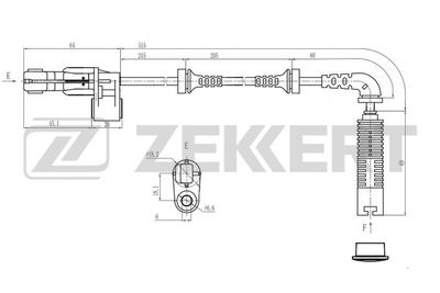 SE6232 ZEKKERT Датчик, частота вращения колеса