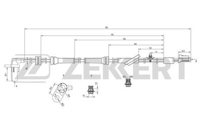 SE6049 ZEKKERT Датчик, частота вращения колеса