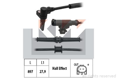 460131 KW Датчик, частота вращения колеса