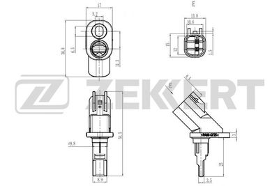 SE6234 ZEKKERT Датчик, частота вращения колеса