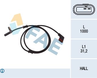 78037 FAE Датчик, частота вращения колеса