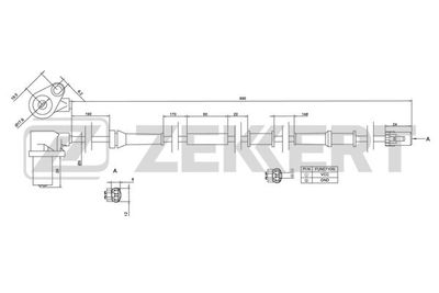 SE6084 ZEKKERT Датчик, частота вращения колеса