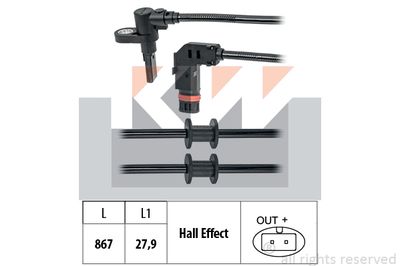 460202 KW Датчик, частота вращения колеса