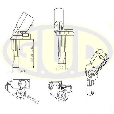 GABS01028 G.U.D. Датчик, частота вращения колеса