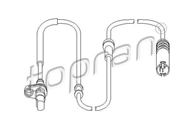 501537 TOPRAN Датчик, частота вращения колеса