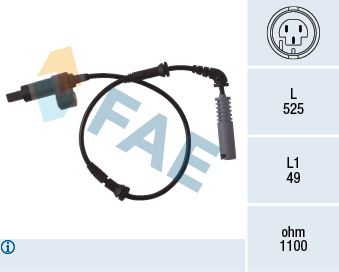 78018 FAE Датчик, частота вращения колеса