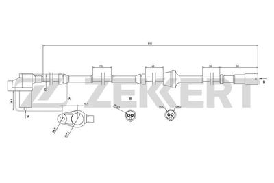 SE6006 ZEKKERT Датчик, частота вращения колеса