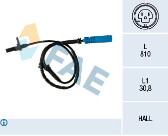 78338 FAE Датчик, частота вращения колеса