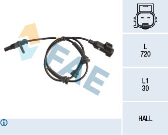 78212 FAE Датчик, частота вращения колеса