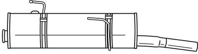 45607 SIGAM Глушитель выхлопных газов конечный