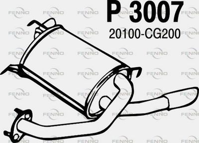P3007 FENNO Глушитель выхлопных газов конечный