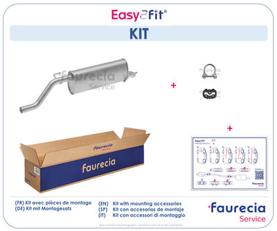 FS40854 Faurecia Глушитель выхлопных газов конечный