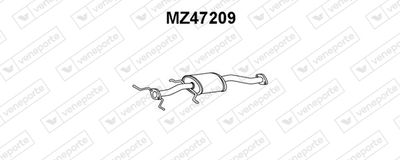 MZ47209 VENEPORTE Предглушитель выхлопных газов