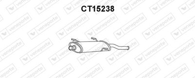 CT15238 VENEPORTE Глушитель выхлопных газов конечный