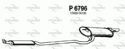 P6796 FENNO Глушитель выхлопных газов конечный