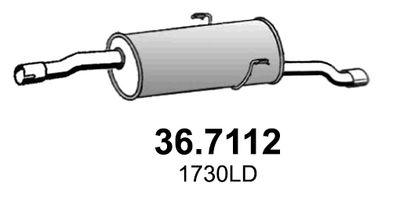 367112 ASSO Глушитель выхлопных газов конечный