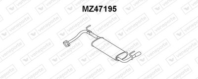 MZ47195 VENEPORTE Глушитель выхлопных газов конечный