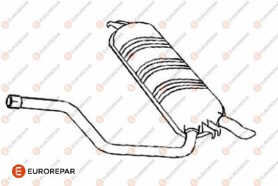 E12870R EUROREPAR Глушитель выхлопных газов конечный