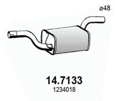 147133 ASSO Глушитель выхлопных газов конечный