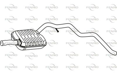 P72133 FENNO Средний глушитель выхлопных газов