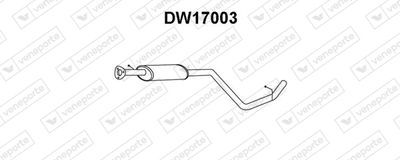 DW17003 VENEPORTE Средний глушитель выхлопных газов