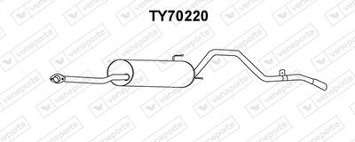 TY70220 VENEPORTE Глушитель выхлопных газов конечный