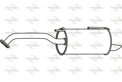 P41048 FENNO Глушитель выхлопных газов конечный