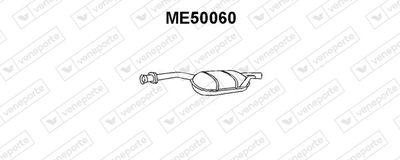 ME50060 VENEPORTE Средний глушитель выхлопных газов