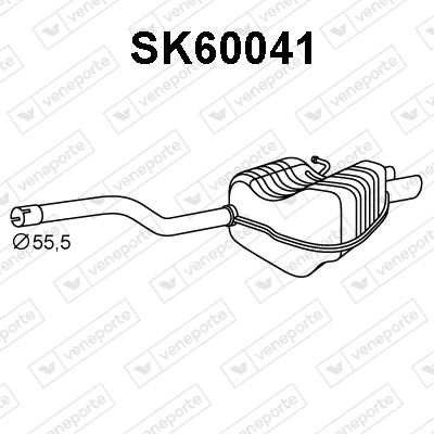 SK60041 VENEPORTE Глушитель выхлопных газов конечный