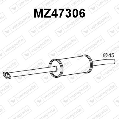 MZ47306 VENEPORTE Предглушитель выхлопных газов