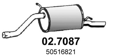 027087 ASSO Глушитель выхлопных газов конечный