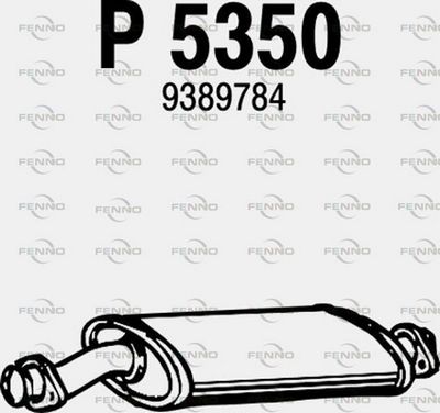 P5350 FENNO Средний глушитель выхлопных газов