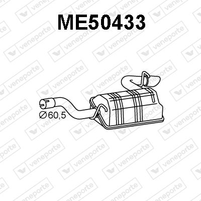 ME50433 VENEPORTE Глушитель выхлопных газов конечный
