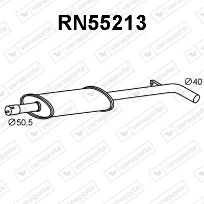 RN55213 VENEPORTE Предглушитель выхлопных газов