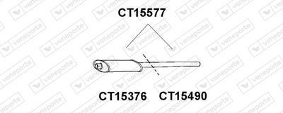 CT15376 VENEPORTE Предглушитель выхлопных газов