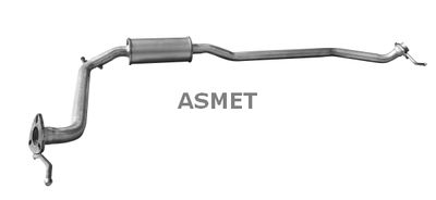 13031 ASMET Средний глушитель выхлопных газов