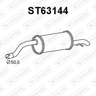 ST63144 VENEPORTE Глушитель выхлопных газов конечный