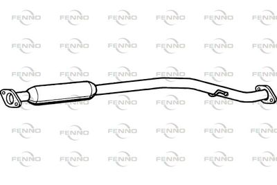 P9023 FENNO Средний глушитель выхлопных газов