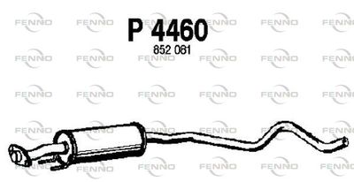 P4460 FENNO Средний глушитель выхлопных газов