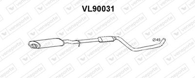 VL90031 VENEPORTE Предглушитель выхлопных газов