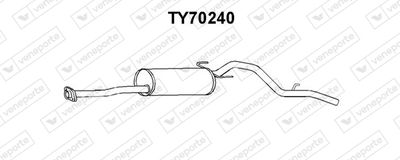 TY70240 VENEPORTE Глушитель выхлопных газов конечный