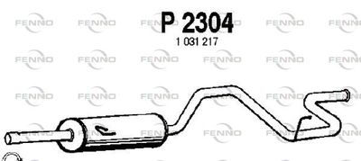 P2304 FENNO Средний глушитель выхлопных газов