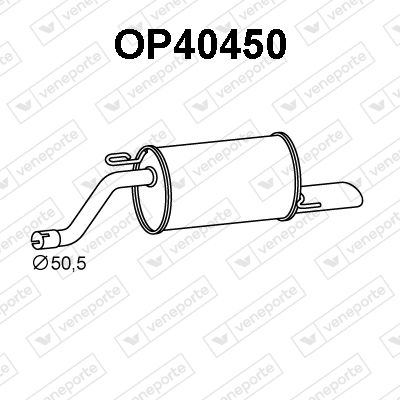 OP40450 VENEPORTE Глушитель выхлопных газов конечный